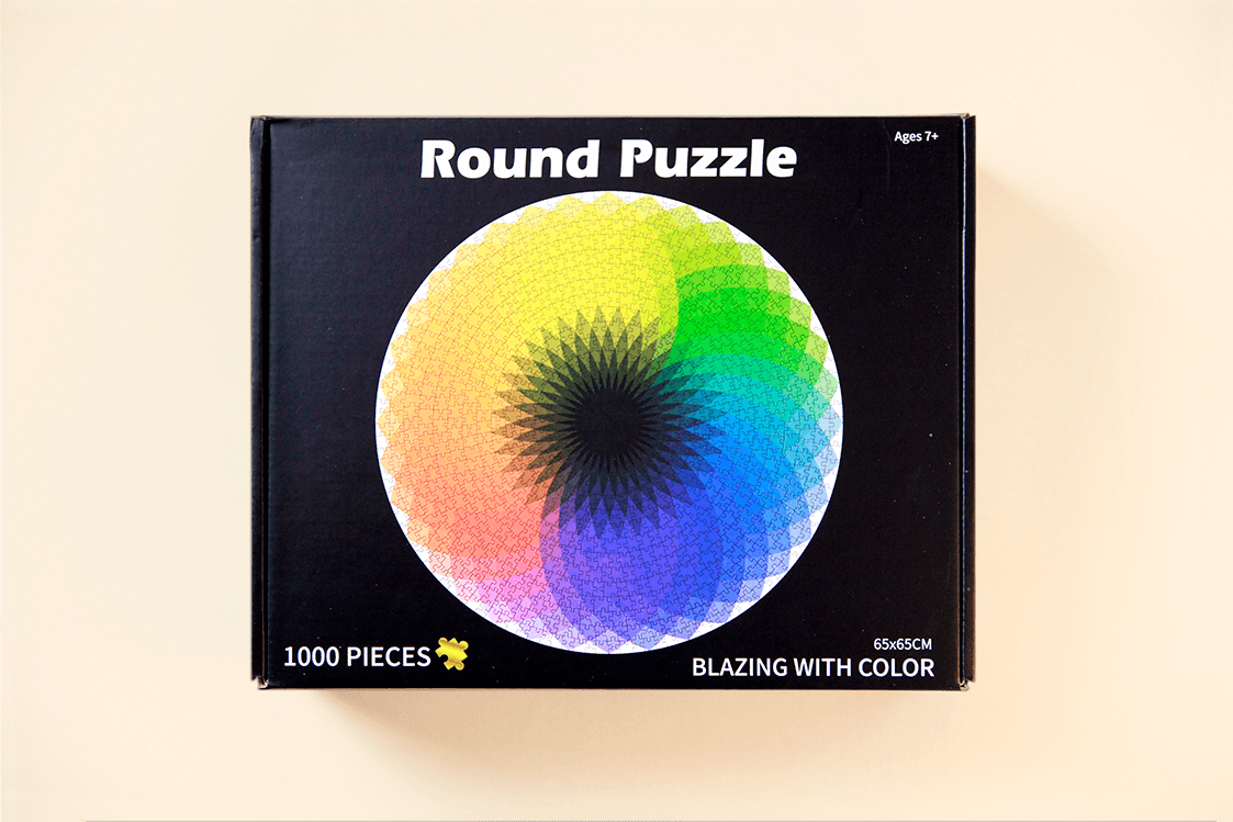 拼吧 Pinbar - 線上客製化拼圖第一品牌,各式尺寸客製化拼圖、零售特色拼圖、台灣印製送禮優選 - 圓形拼圖-千色彩虹1000片 - 圓形拼圖 - 1000片拼圖 - 圓形拼圖 - 拼圖