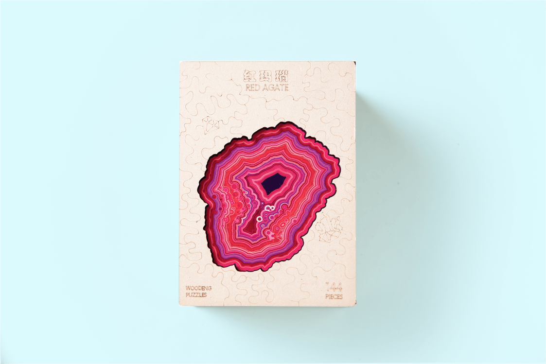 拼吧 Pinbar - 線上客製化拼圖第一品牌,各式尺寸客製化拼圖、零售特色拼圖、台灣印製送禮優選 - 異形木質拼圖-紅瑪瑙 - 異形木質拼圖 - 拼圖 - 木質拼圖 - 異形拼圖