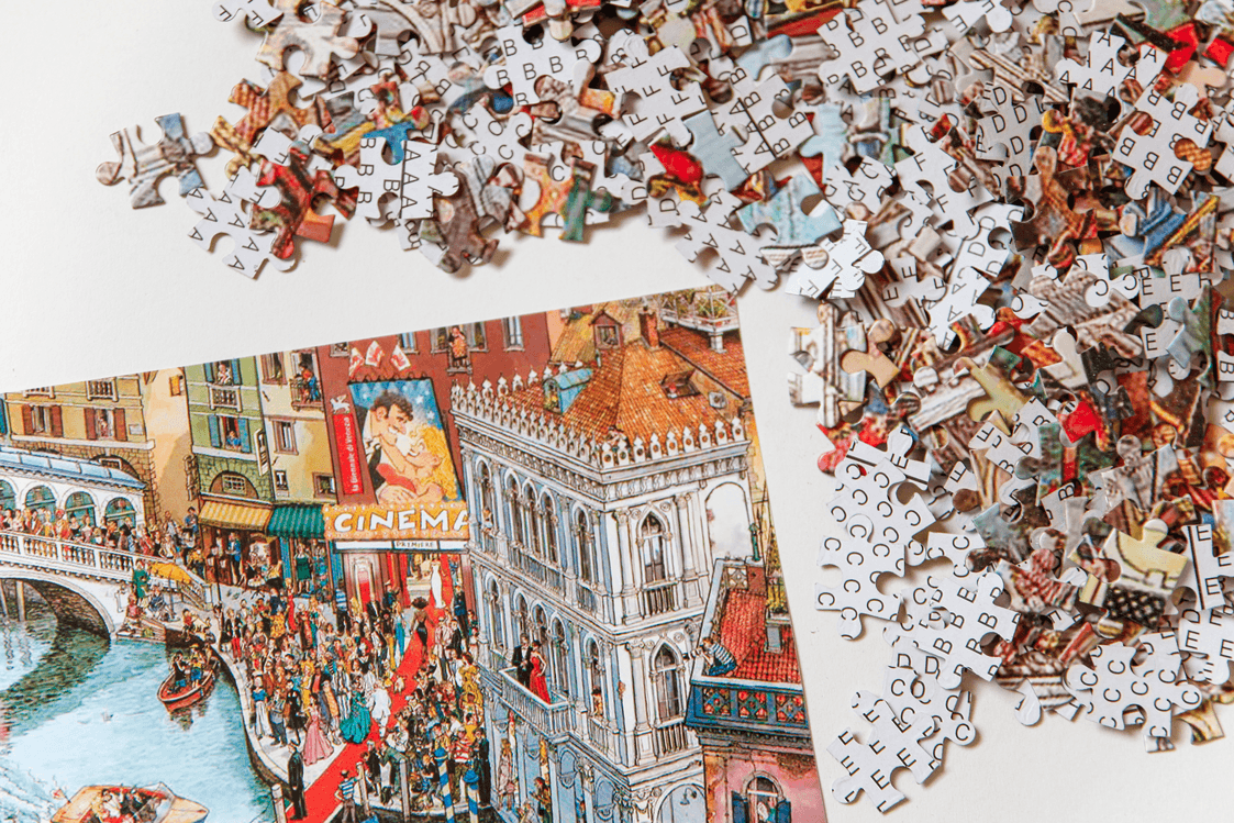 拼吧 Pinbar - 線上客製化拼圖第一品牌,各式尺寸客製化拼圖、零售特色拼圖、台灣印製送禮優選 - 紙質拼圖-擁擠運河1000 片 - 紙質拼圖 - 1000片拼圖 - 拼圖 - 紙質拼圖