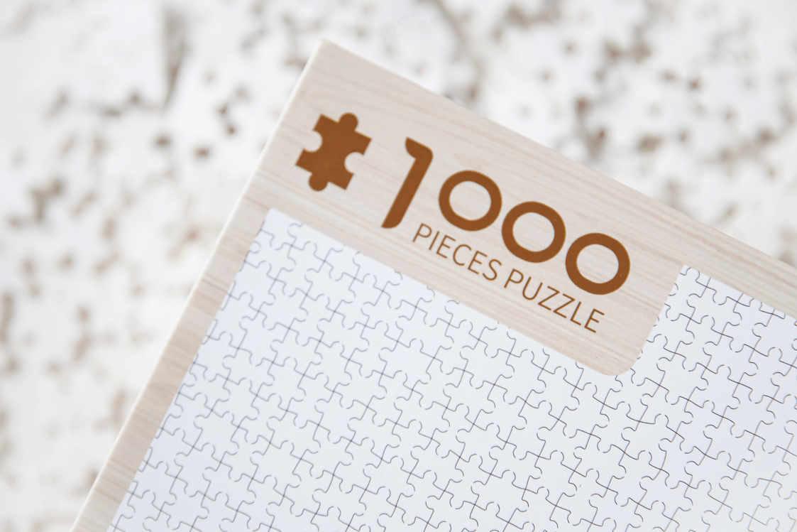 拼吧 Pinbar - 線上客製化拼圖第一品牌，各式尺寸客製化拼圖、零售特色拼圖、台灣印製送禮優選 - 木質拼圖-純白地獄1000片 - 純色拼圖 - 1000片拼圖 - 拼圖 - 木質拼圖